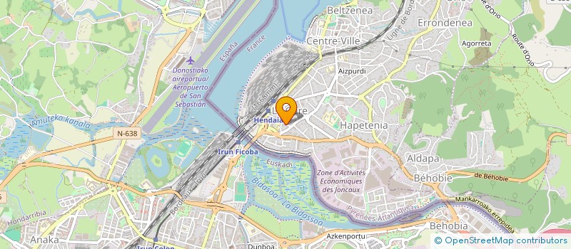 localisation de l'entreprise SCI LA PAGE  HENDAYE