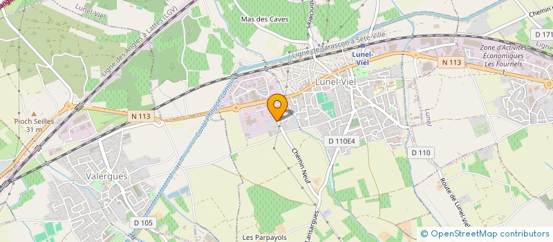 localisation de l'entreprise SCI LA PAGERIE  LUNEL-VIEL