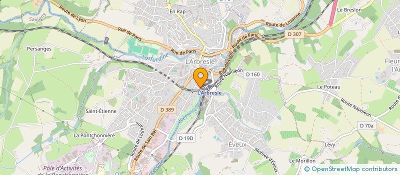 localisation de l'entreprise SCI LA PAGODE  L'ARBRESLE