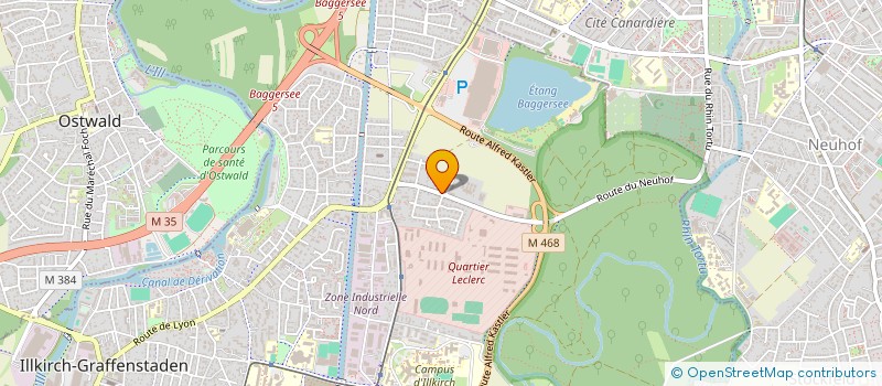 localisation de l'entreprise SCI LA PAILLETTE  ILLKIRCH-GRAFFENSTADEN