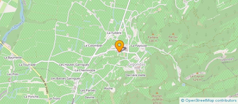 localisation de l'entreprise SCI LA PAILLOUSE  GIGONDAS