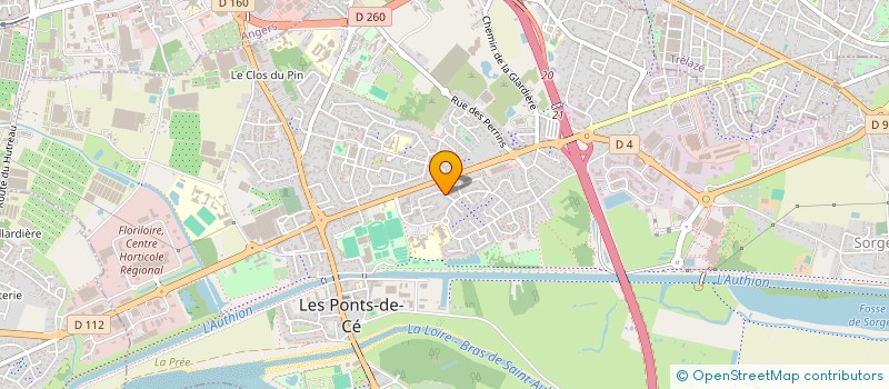 localisation de l'entreprise SCI LA PAISANA  LES PONTS-DE-CE