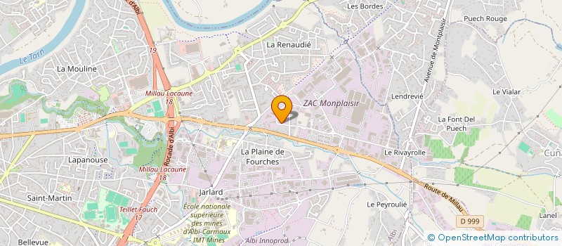 localisation de l'entreprise SCI LA PAISIBLE à ALBI