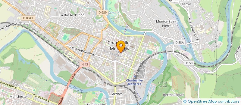localisation de l'entreprise SCI LA PAIX 08 à CHARLEVILLE-MEZIERES