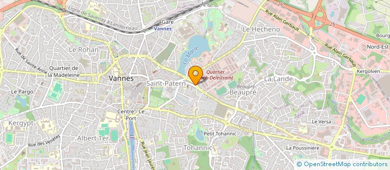 localisation de l'entreprise SCI LA PAIX  VANNES