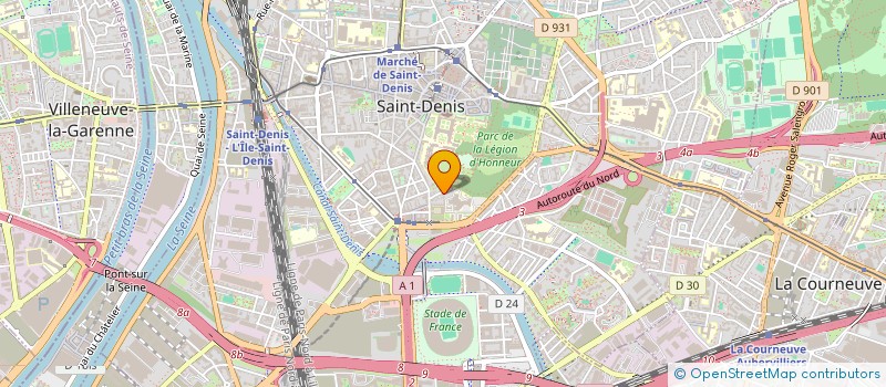 localisation de l'entreprise SCI LA PAIX à SAINT-DENIS