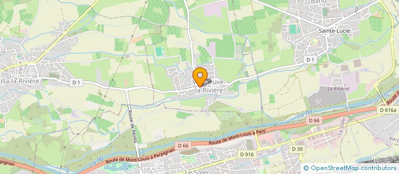 localisation de l'entreprise SCI LA PAIX  VILLENEUVE-LA-RIVIERE