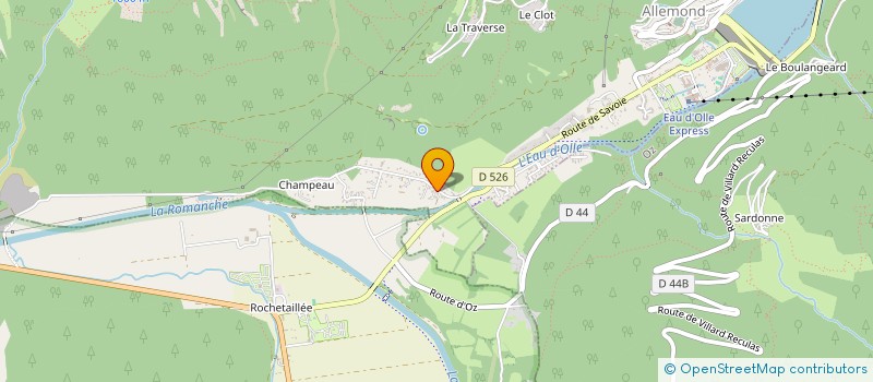 localisation de l'entreprise SCI LA PAIX  ALLEMOND