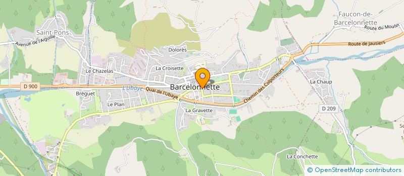 localisation de l'entreprise SCI LA PAIX à BARCELONNETTE