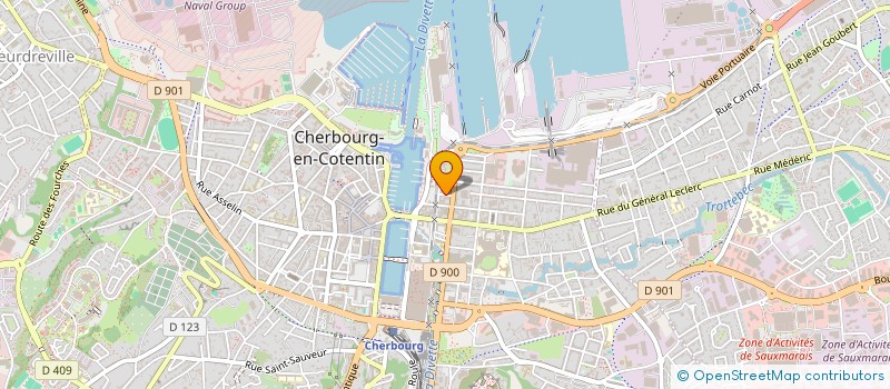 localisation de l'entreprise SCI LA PAIX à CHERBOURG-EN-COTENTIN