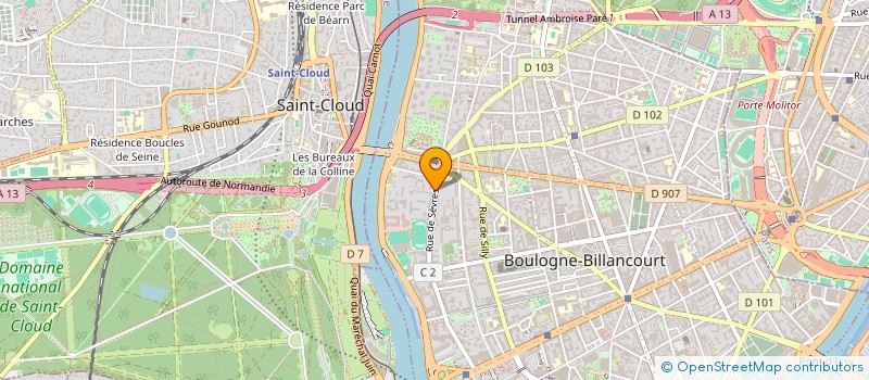 localisation de l'entreprise SCI LA PAIX à BOULOGNE-BILLANCOURT