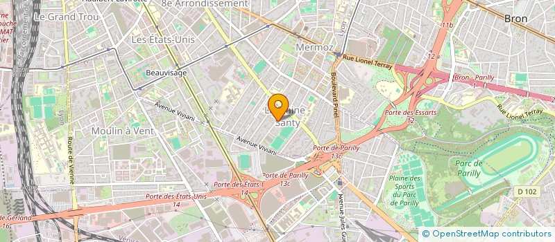 localisation de l'entreprise SCI LA PAIX  LYON