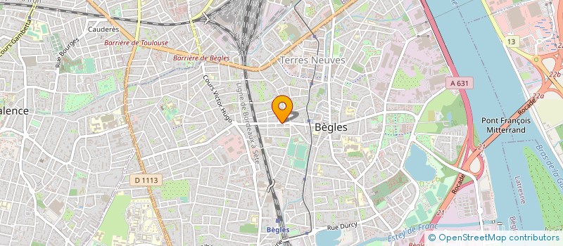 localisation de l'entreprise SCI LA PAIX à BEGLES