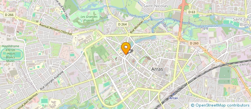 localisation de l'entreprise SCI LA PAIX à ARRAS