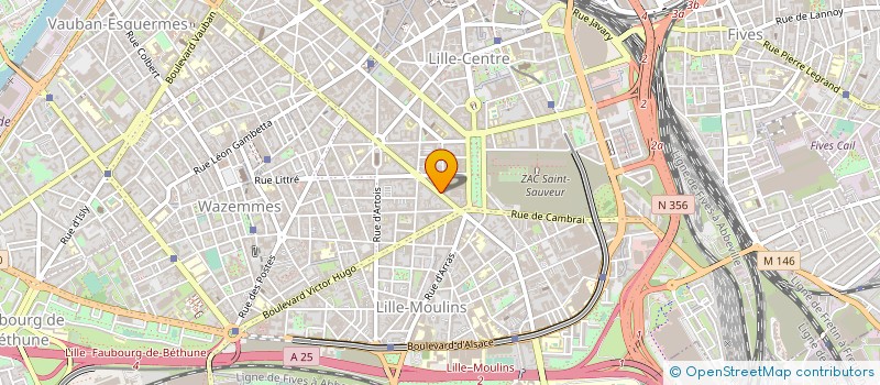 localisation de l'entreprise SCI LA PAIX DUEZ à LILLE
