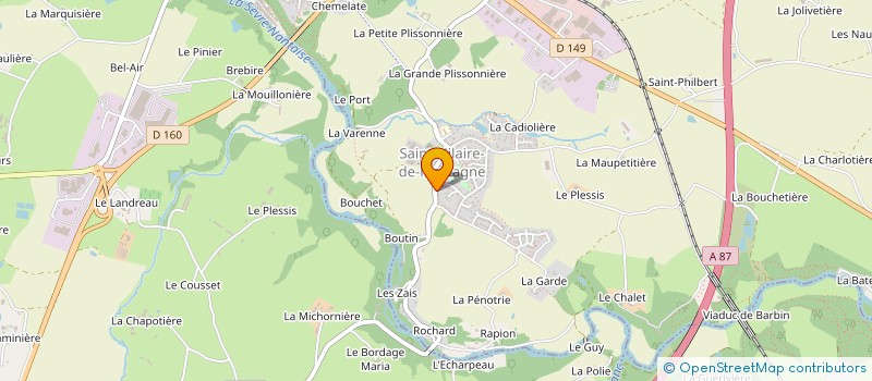 localisation de l'entreprise SCI LA PAIX N 6 à SAINT-LAURENT-SUR-SEVRE