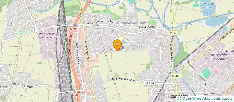 localisation de l'entreprise SCI LA PALANCHE  SOUFFELWEYERSHEIM