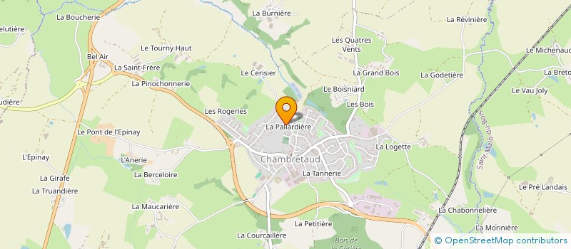 localisation de l'entreprise SCI LA PALARDIERE  CHANVERRIE