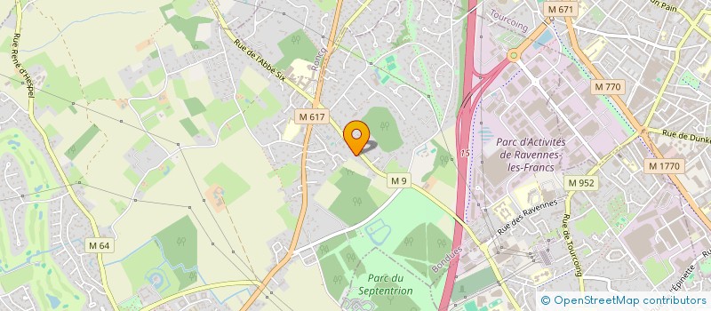 localisation de l'entreprise SCI LA PALETTE  TOURCOING