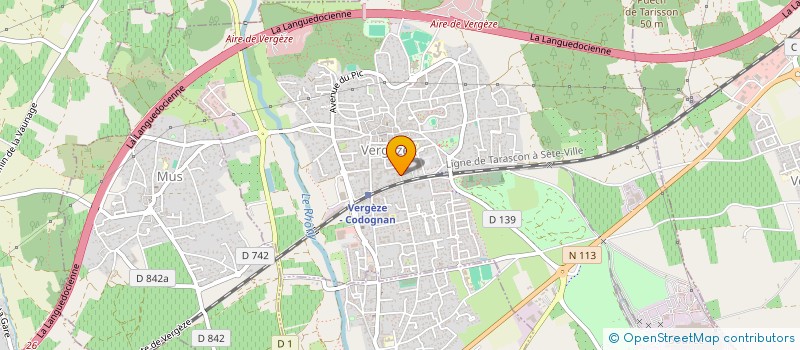 localisation de l'entreprise SCI LA PALME  VERGEZE
