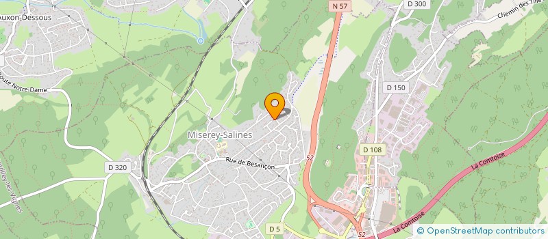 localisation de l'entreprise SCI LA PALME  MISEREY-SALINES