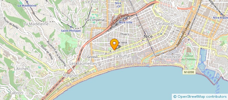 localisation de l'entreprise SCI LA PALMERAIE à NICE