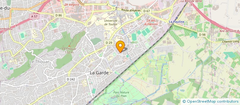 localisation de l'entreprise SCI LA PALMERAIE  LA GARDE