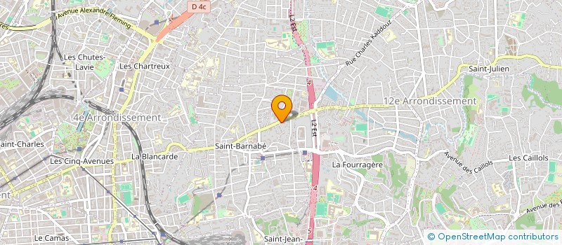 localisation de l'entreprise SCI LA PALMERAIE à MARSEILLE