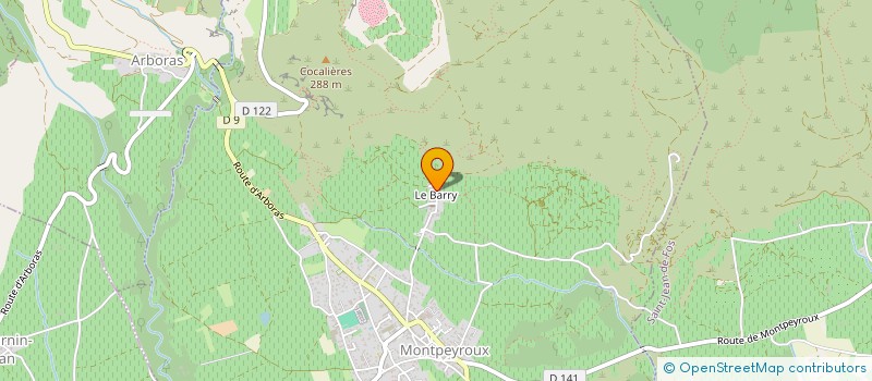 localisation de l'entreprise SCI LA PALMERAIE  MONTPEYROUX