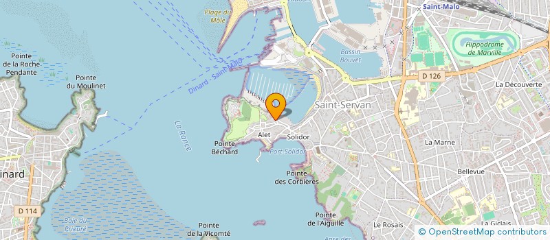 localisation de l'entreprise SCI LA PALMERAIE  SAINT-MALO