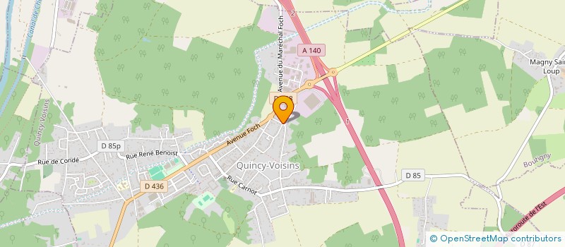 localisation de l'entreprise SCI LA PALMERAIE  QUINCY-VOISINS