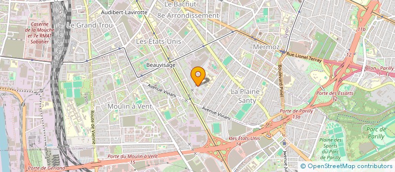 localisation de l'entreprise SCI LA PALMERAIE  LYON