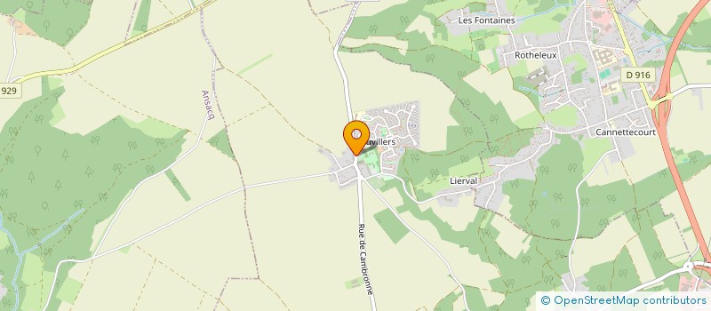 localisation de l'entreprise SCI LA PALMERAIE  NEUILLY-SOUS-CLERMONT