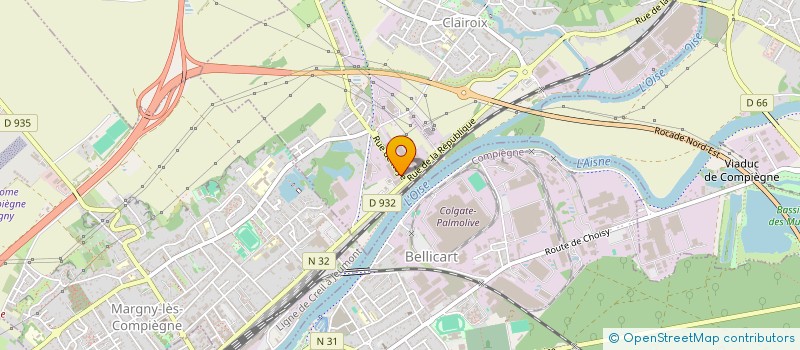 localisation de l'entreprise SCI LA PALMERAIE  CLAIROIX