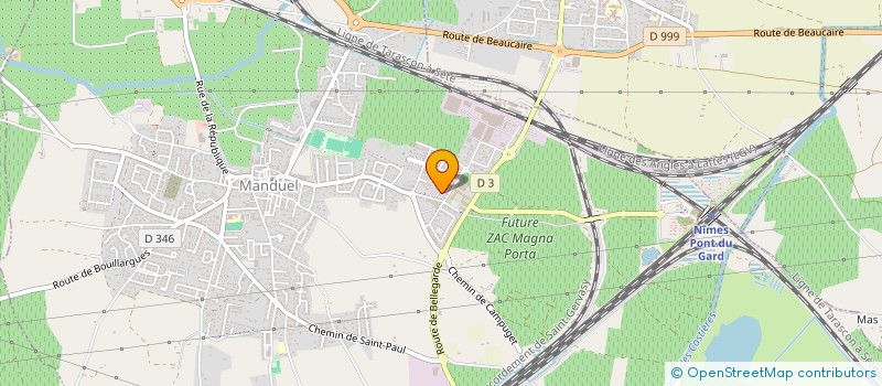 localisation de l'entreprise SCI LA PALMERAIE DU MIDI  MANDUEL