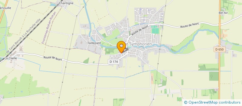 localisation de l'entreprise SCI LA PALMYRE  SAINT-SYMPHORIEN