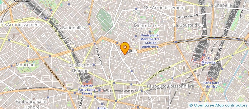 localisation de l'entreprise SCI LA PALOMA à PARIS