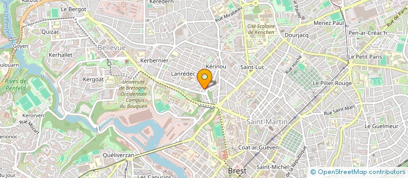 localisation de l'entreprise SCI LA PALOMA  BREST