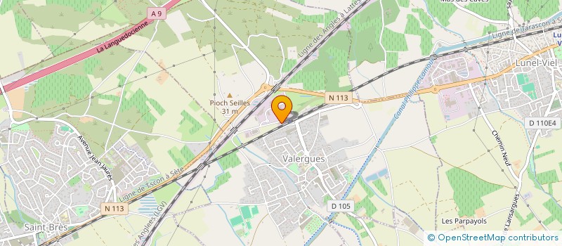 localisation de l'entreprise SCI LA PALOMA  VALERGUES