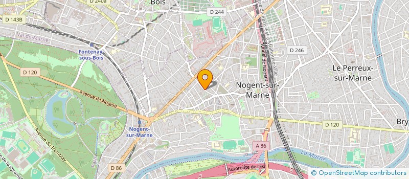 localisation de l'entreprise SCI LA PALOMBE BLEUE à NOGENT-SUR-MARNE