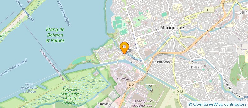 localisation de l'entreprise SCI LA PALOMBIERE à MARIGNANE
