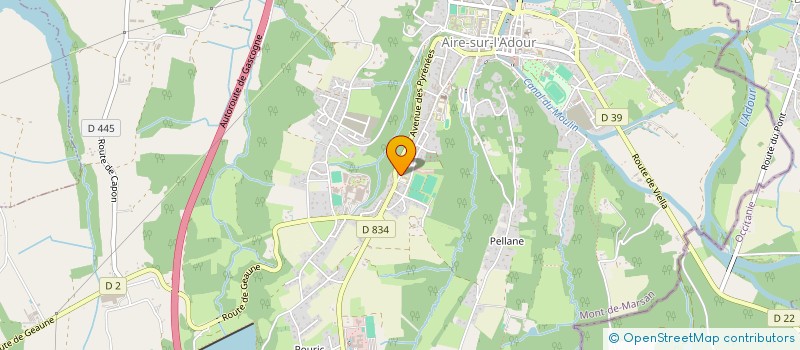 localisation de l'entreprise SCI LA PALOMBIERE  AIRE-SUR-L'ADOUR