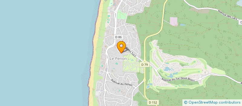 localisation de l'entreprise SCI LA PALOUMERE  SEIGNOSSE