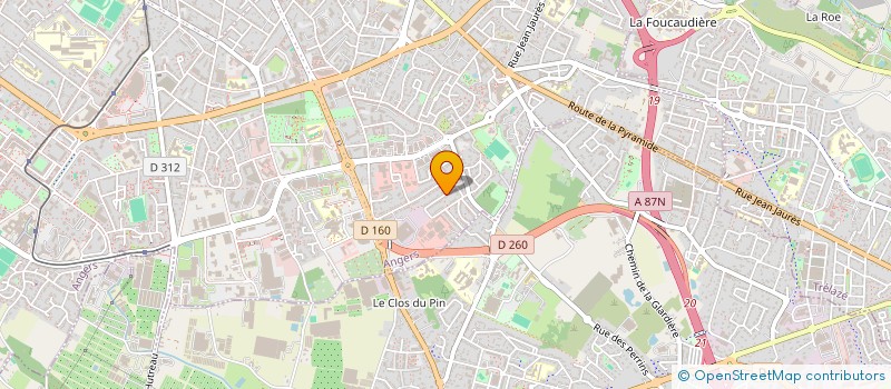 localisation de l'entreprise SCI LA PALOURDE à ANGERS