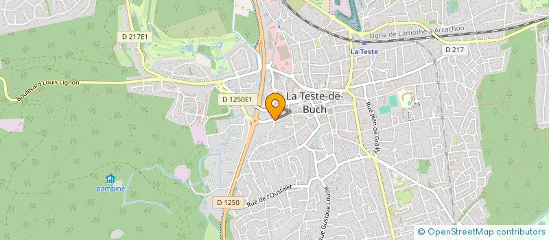 localisation de l'entreprise SCI LA PALUE à LA TESTE-DE-BUCH