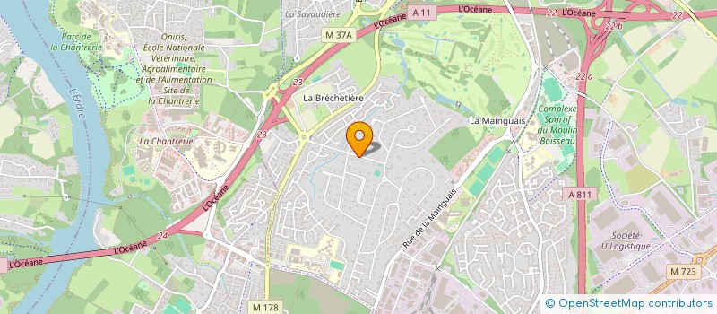 localisation de l'entreprise SCI LA PALUE  CARQUEFOU