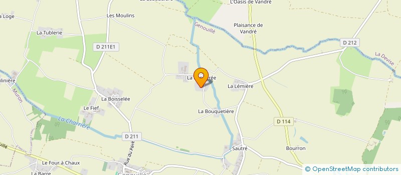 localisation de l'entreprise SCI LA PANEREE  GENOUILLE