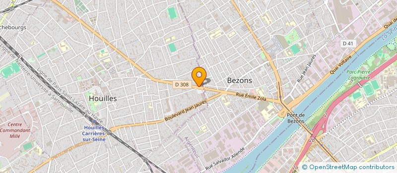 localisation de l'entreprise SCI LA PANIERE  HOUILLES