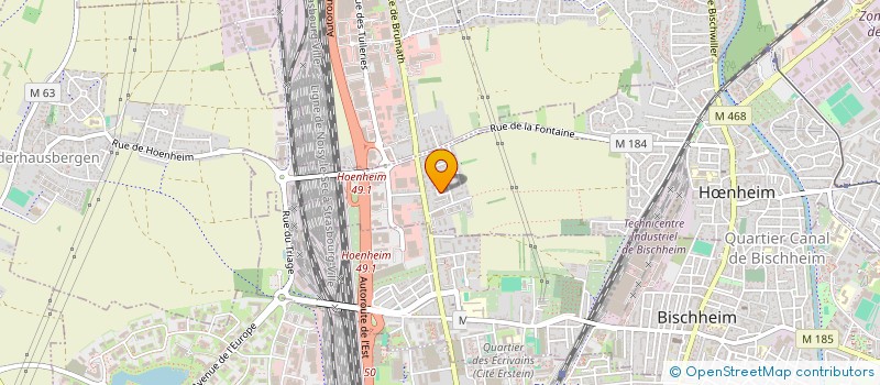 localisation de l'entreprise SCI LA PANTHERE  HNHEIM