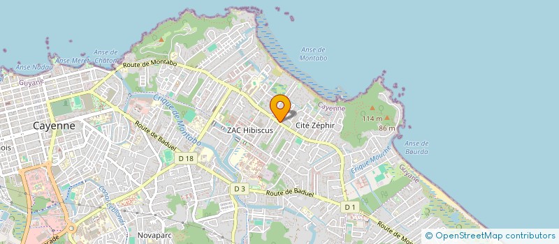 localisation de l'entreprise SCI LA PANTINOISE  CAYENNE